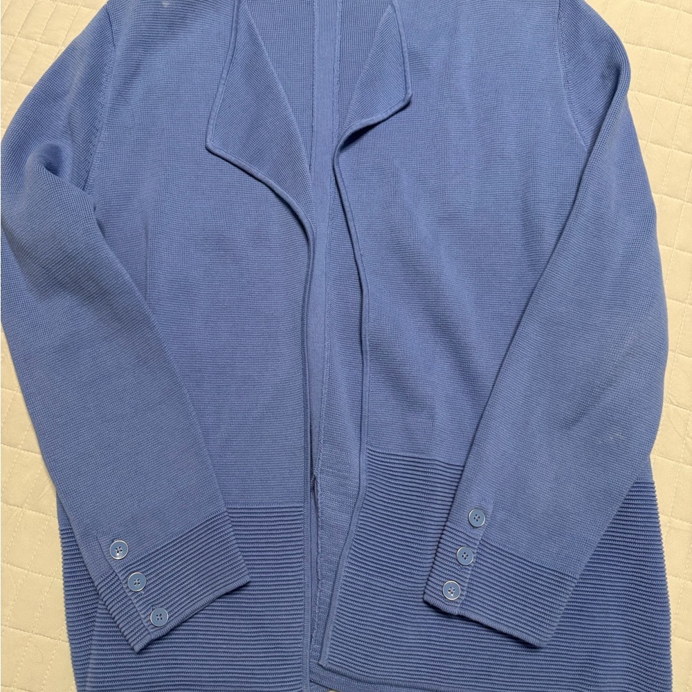 Talbots women's Cardigan in Soft Blue